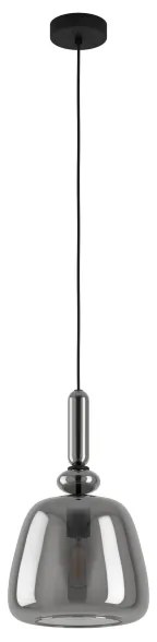 Eglo 39997 - Lampadario a sospensione con filo BOVINO 1xE27/40W/230V fumé