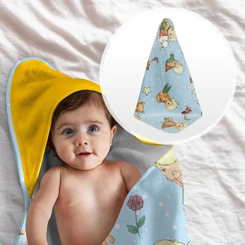 Set da bagnetto con triangolo Piccolo Principe pattern