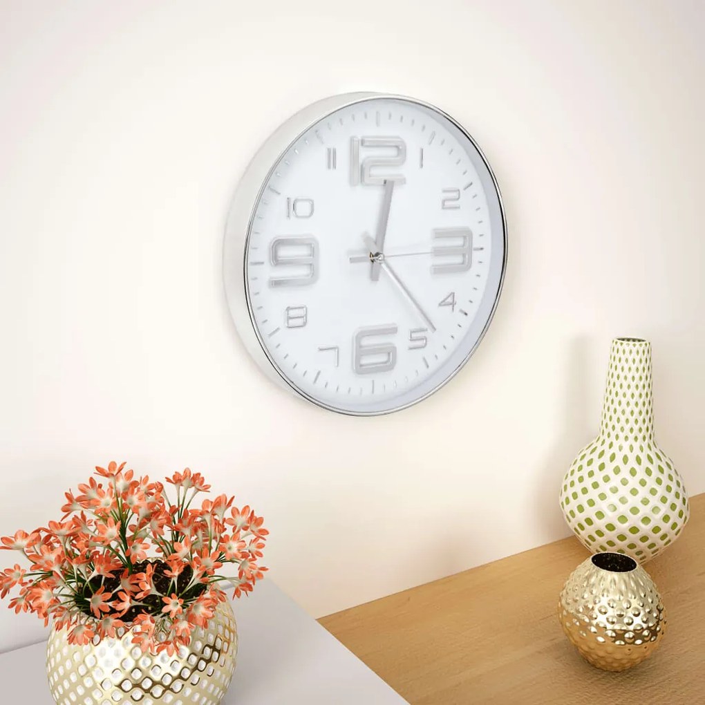 Orologio Da Parete 30 Cm Argento /