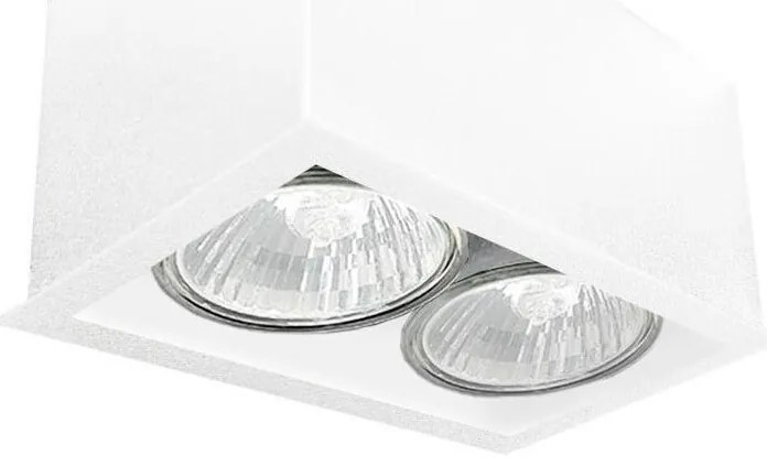 Brosline 1081 - Faretto CAGE 2xGU10/10W/230V bianco