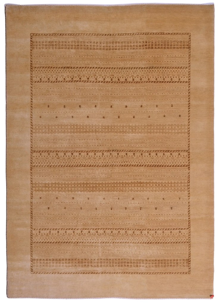 Loribaft Tappeto orientale 170x250 Beige (Indian) Annodato A Mano
