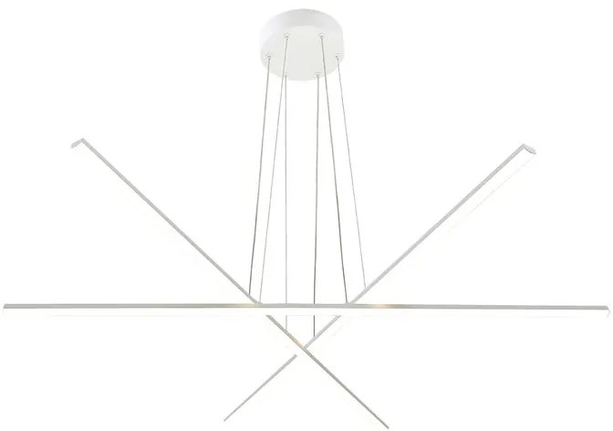 Lampadario LED design MIKADO bianco Ø100cm, luce con 3 temperature di colore 4500 lumen