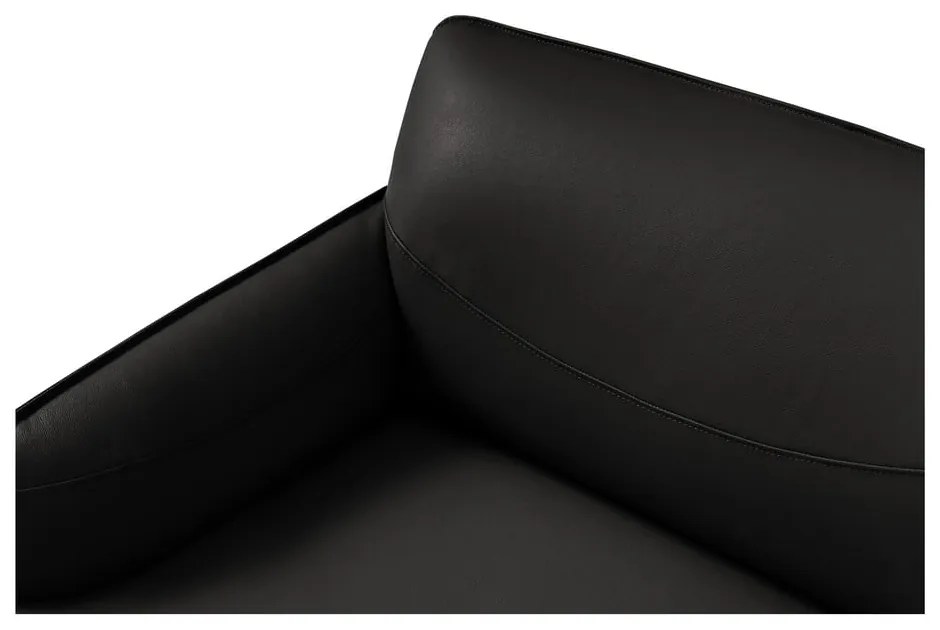 Divano in pelle nera , 235 x 90 cm Neso - Windsor & Co Sofas