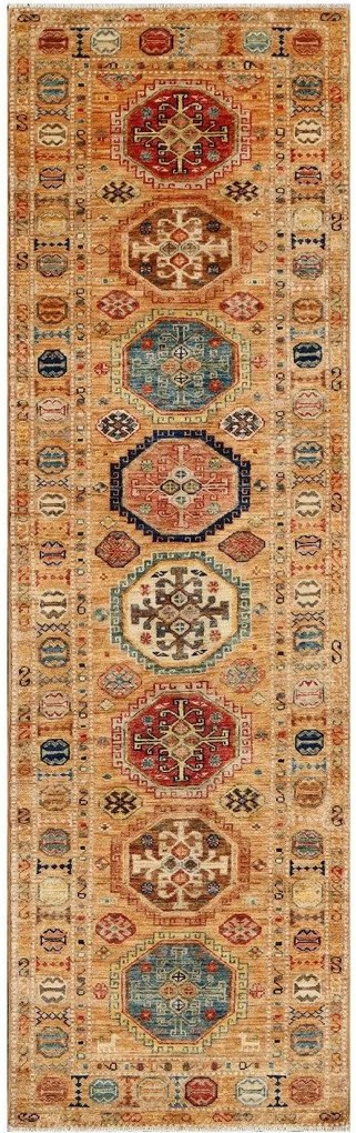 Kazak Tappeto orientale 80 x 260 (Pakistan) Annodato A Mano