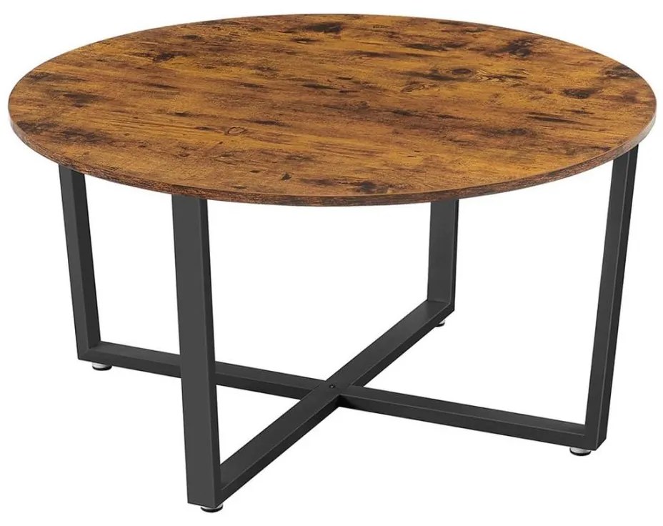 Tavolino da salotto ELDUR marrone/nero