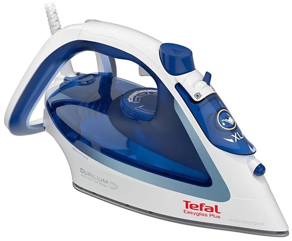 Tefal - Ferro a vapore STEAM IRONS EASYGLISS 2500W/230V bianco/blu