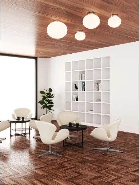 Open Design OR81152 - Plafoniera PALLA 1xE27/12W/230V, Ø 30 cm, cromo lucido