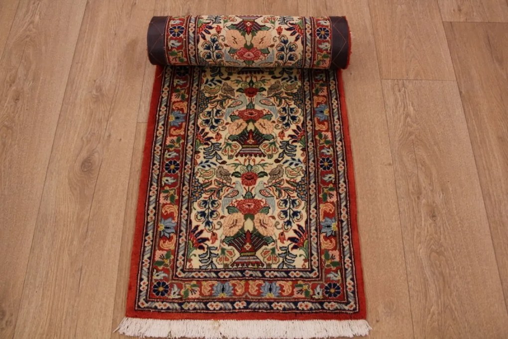 Varamin Tappeto persiano 50x190 (Iran) Annodato A Mano