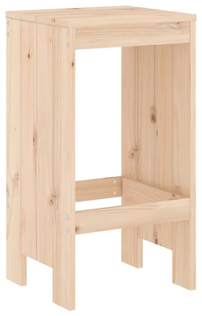 Sgabelli da bar 2 pz 40x36x75 cm in legno massello di pino