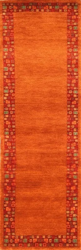 Loribaft Tappeto orientale 80x240 Rosso (Indian) Annodato A Mano