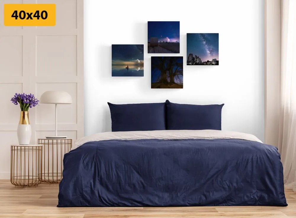Set di quadri – Natura notturna misteriosa