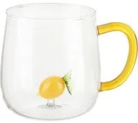 Mug in vetro borosilicato 380 ml limone