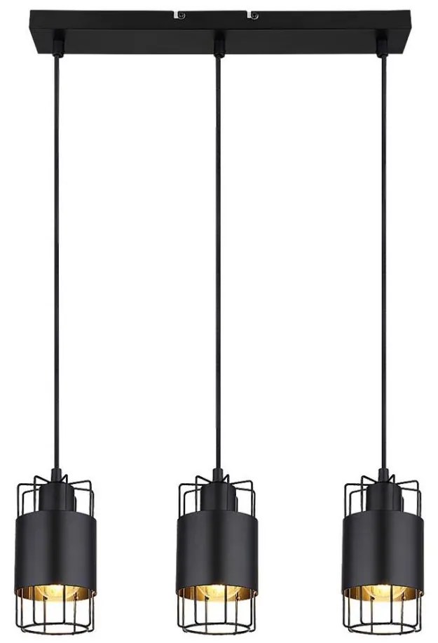 Rabalux 3126 - Lampadario su corda DIMITRI 3xE27/40W/230V