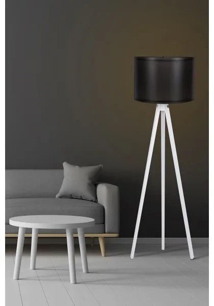 Lampada da terra AYD 1xE27/60W/230V nera/bianca