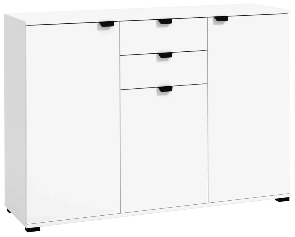 ONE - credenza moderna con 3 ante e 2 cassetti cm 135 x 40 x 95 h