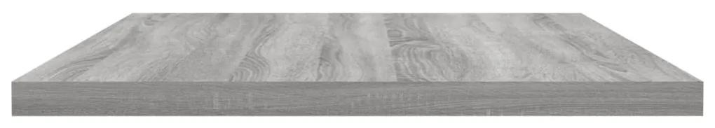 Mensole parete 4pz grigio sonoma 60x30x1,5cm legno multistrato