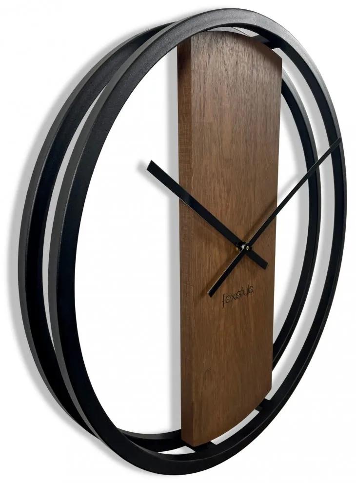 Orologio da parete in legno con un diametro di 50 cm