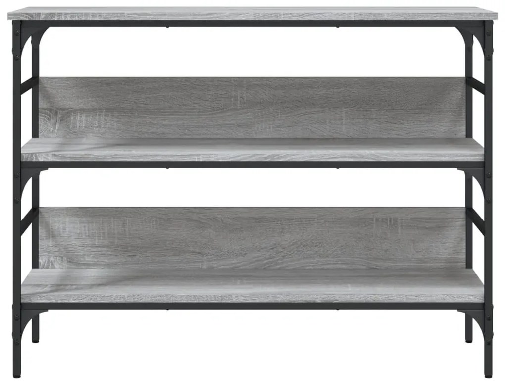 Tavolo consolle grigio sonoma 100x32x75 cm in legno multistrato