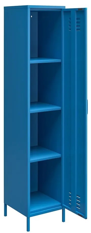 Armadio in metallo blu , 38 x 185 cm Cache - Novogratz