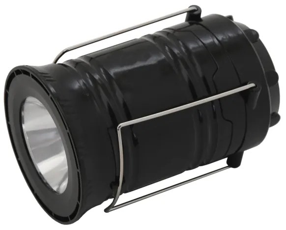 LED Lampada solare portatile LED/1200mAh nera