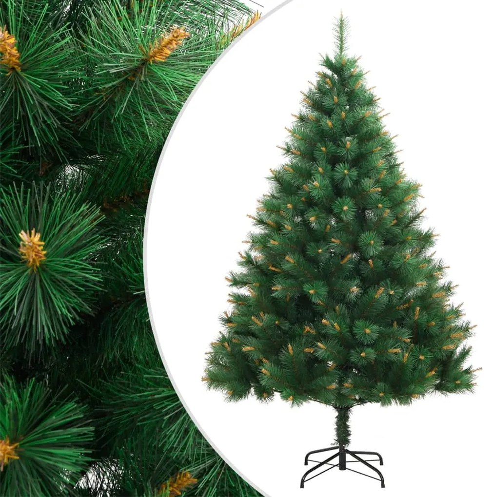 Albero Di Natale Artificiale Incernierato Con Base 150 Cm /