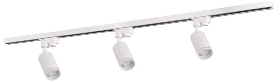 Faretto per sistema a binario PARIGI 3xGU10/10W/230V + 1 m rotaia sistema