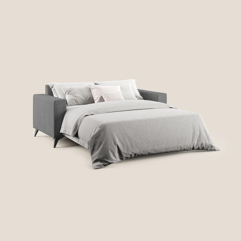 Pegaso divano letto con poggiatesta reclinabili e rivestimento T02 grigio