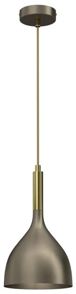Lampadario a sospensione con filo NOAK 1xE27/15W/230V ottone/oro