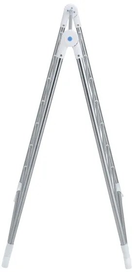 WENKO 3772020100 - Stendibiancheria PROFI 65x150 cm acciaio inox/argento/bianco