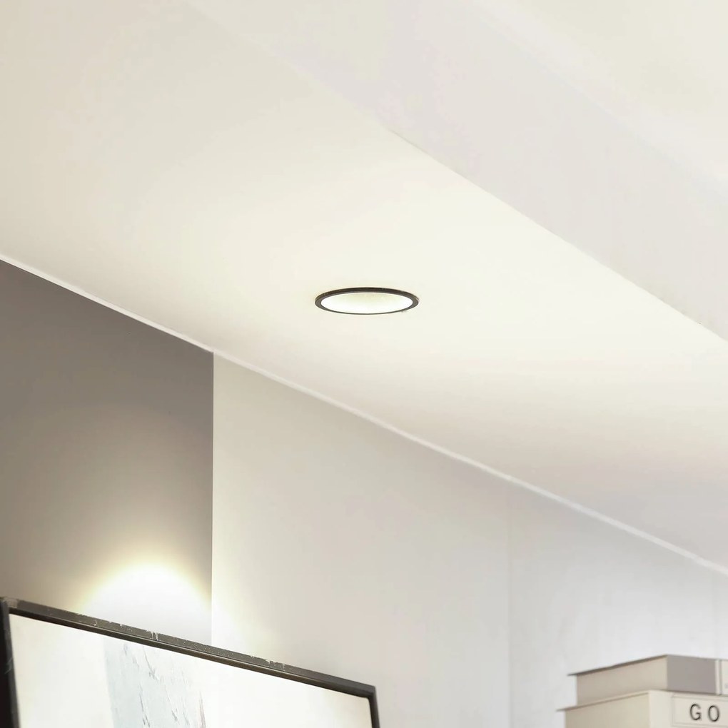 Arcchio LED downlight Niria, nero, 3.000K