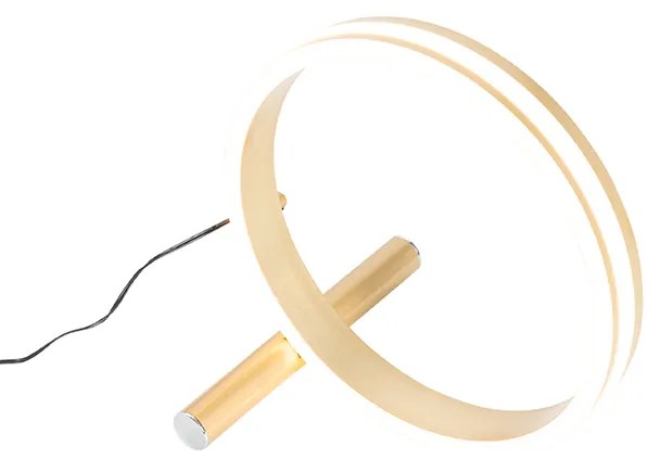 Lampada da tavolo di design in ottone con LED dimmerabile a 3 livelli - Navara