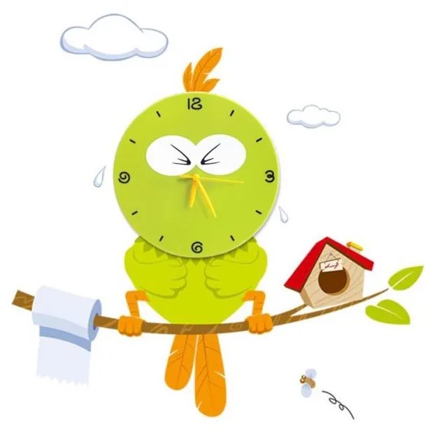 Applique a LED per bambini con gli orologi a LED/1W/3xAAA il soleLED/1W/3xAAA  uccello