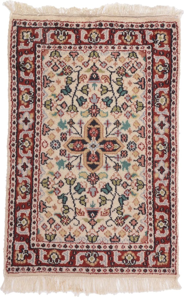 Persian Tappeto 90 x 60 (Indian) Annodato A Mano