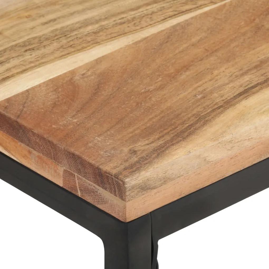 Tavolino da caffè 110x60x35 cm in legno massello di acacia