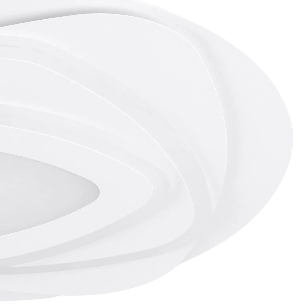 Plafoniera Contemporanea Palagiano Acciaio Bianco Luce Led Integrato 21W