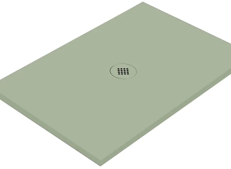 Piatto doccia in ceramica extra slim verde L 90 x L 90 cm