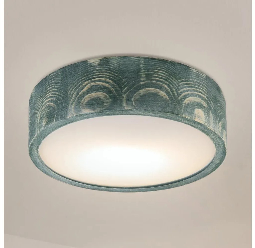 Brilagi - Lampada da soffitto PINO 1xE27/15W/230V pino/verde diam. 27,5 cm