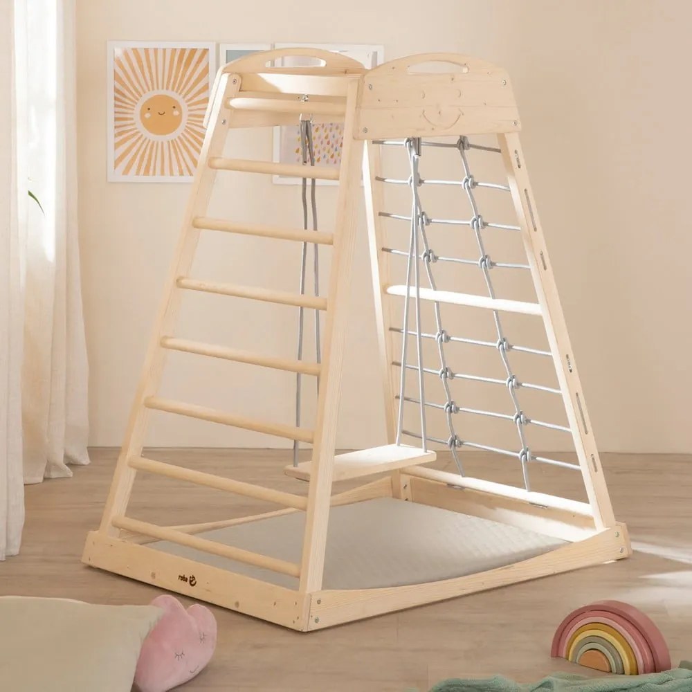 Palestrina per bambini beige 78x100 cm Greyish gesteppt – Roba