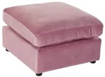 Poggiapiedi DKD Home Decor Rosa Poliestere Moderno (55 x 55 x 30 cm)