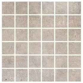 Pavimento 30x30 mosaico in gres porcellanato taupe Start 0082028 Naxos