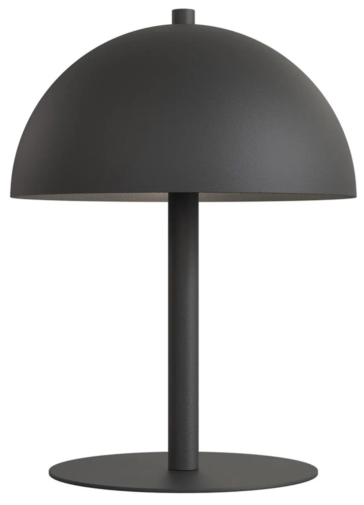Lampada Da Tavolo Moderna Demetra Acciaio Nero 2 Luci G9 Ip20