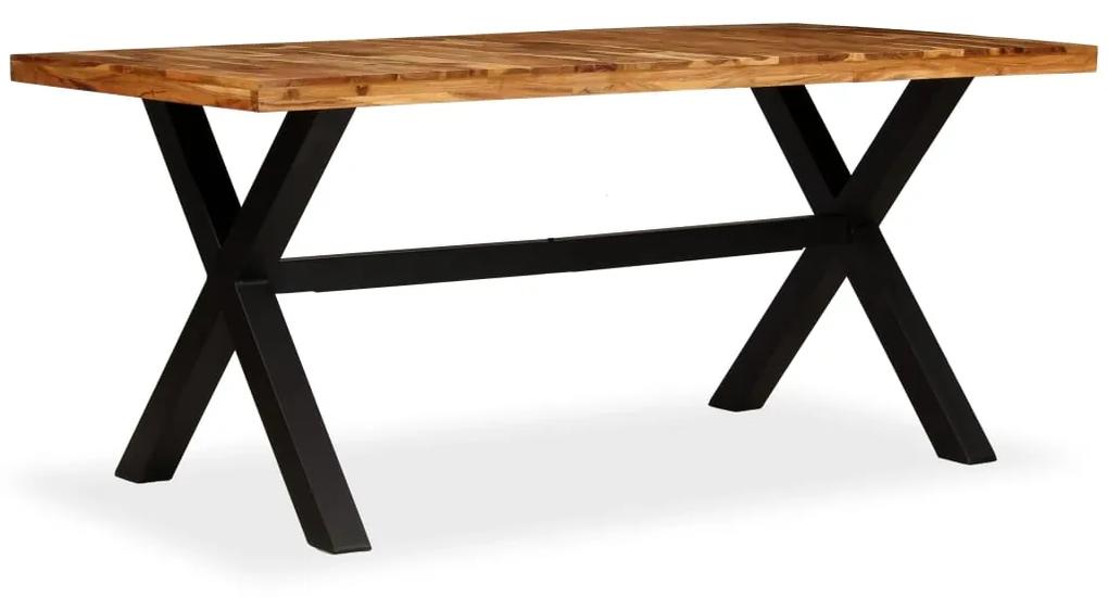 Tavolo da pranzo legno massello di acacia e mango 180x90x76 cm