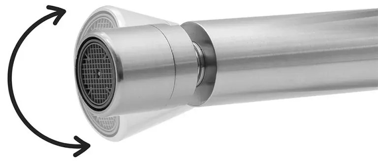 Miscelatore bidet satinato senza leva in acciaio inox Gemini