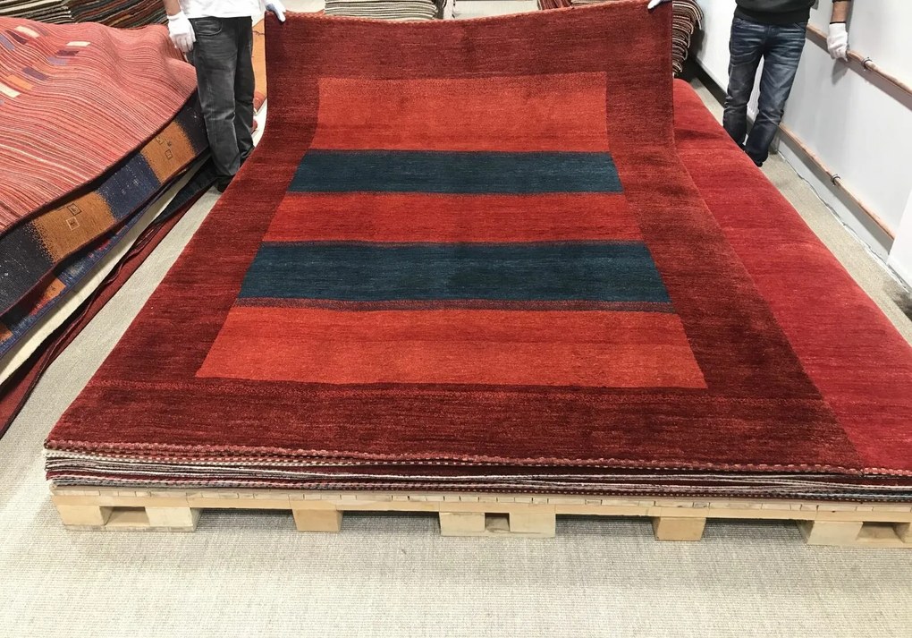 Gashguli Tappeto 290x210 Verde (Iran) Annodato A Mano