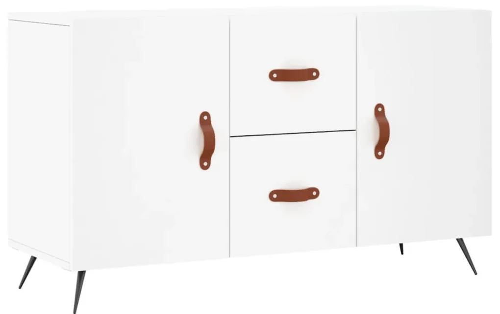 Credenza bianca 100x36x60 cm in legno multistrato