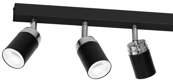 Faretto RENO 6xGU10/60W/230V nero/cromo