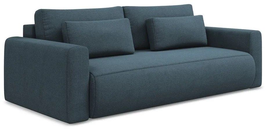 Divano blu allungabile/con contenitore 238 cm Kapua – Makamii