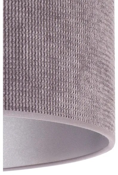 Duolla - Lampadario a sospensione con filo LYON 1xE27/15W/230V diametro 40 cm grigio