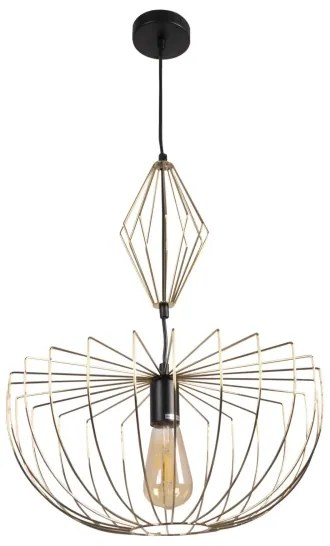 Lampadario a sospensione con filo JASMINA 1xE27/20W/230V diametro 40 cm oro