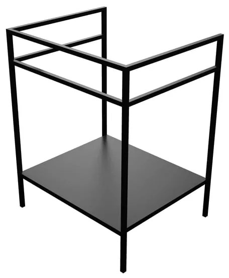 Mobile da bagno a terra sotto lavabo L 60 x H 78 x P 50 cm nero opaco COLAVENE Alaqua